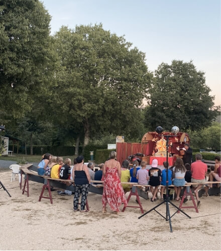 Musique, spectacles au camping les Châtaigniers en Ardèche
