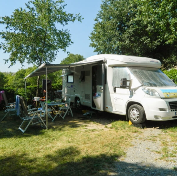 Campervan pitch in Ardèche