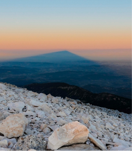 The Mont Ventoux hiking trail