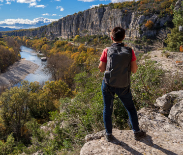 Hiking on foot in Ardèche